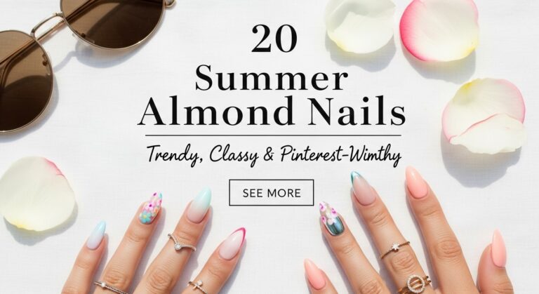 20 Summer Almond Nails