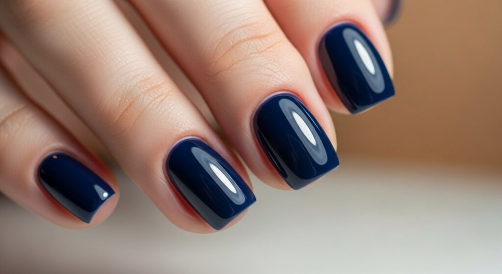 Dark Blue Nails