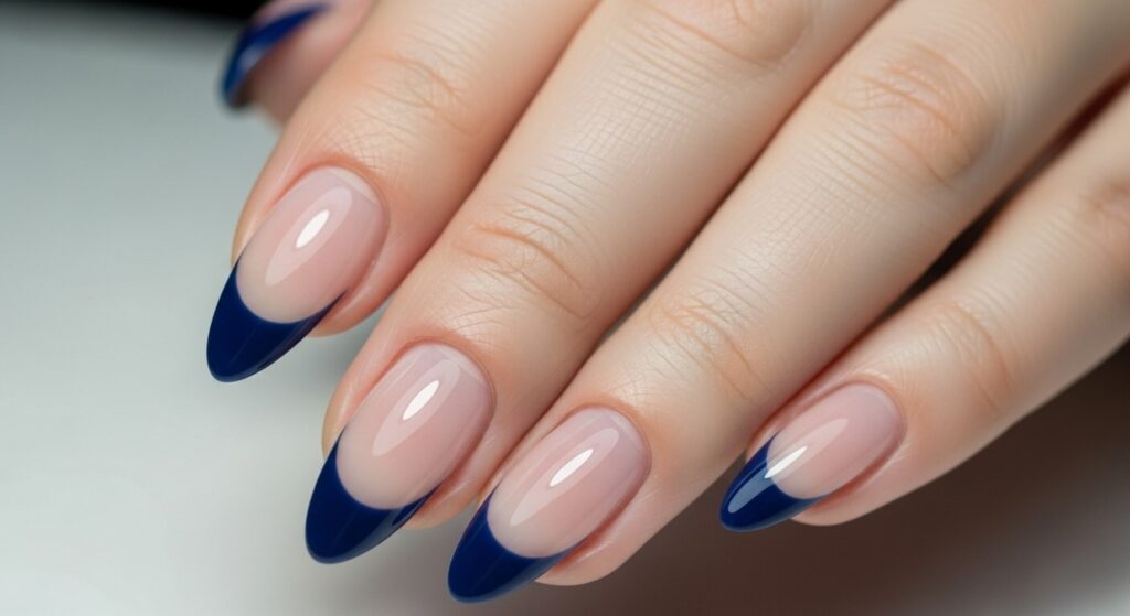 Dark Blue Nails
