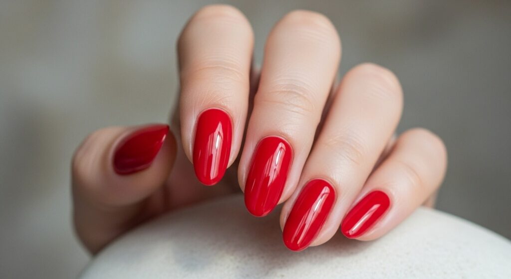 Red Acrylic Nails