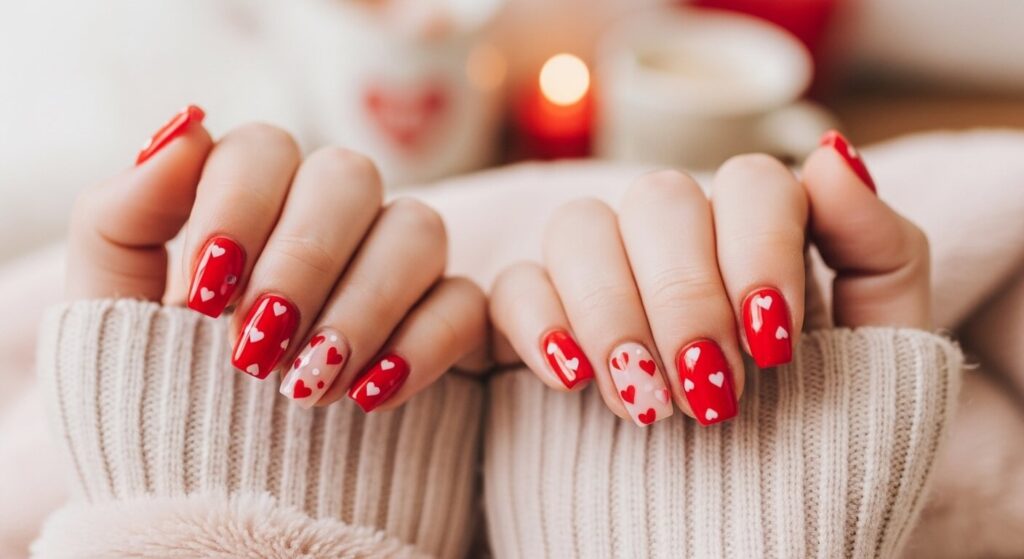 Red Acrylic Nails