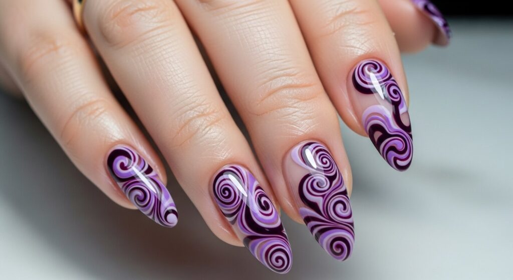 Dark Purple Nails Ideas