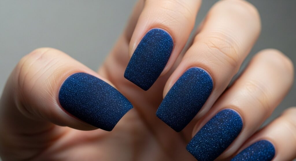 Dark Blue Nails