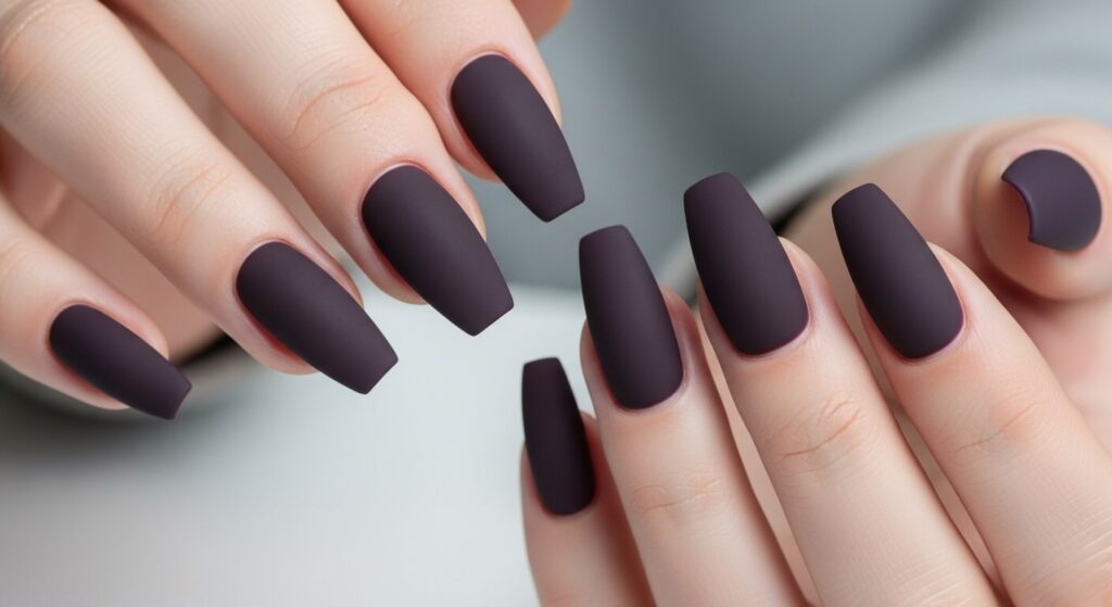 Dark Purple Nails Ideas