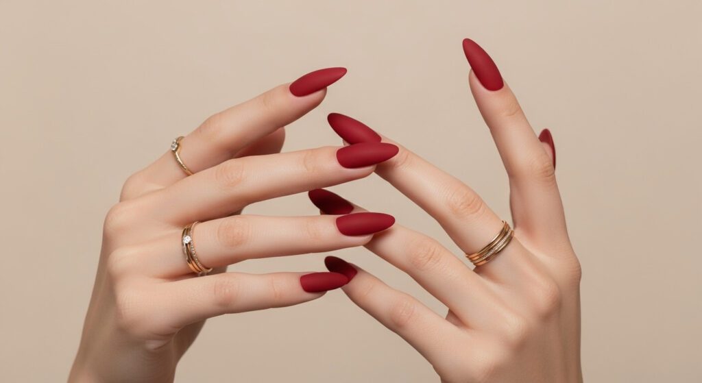 Red Acrylic Nails