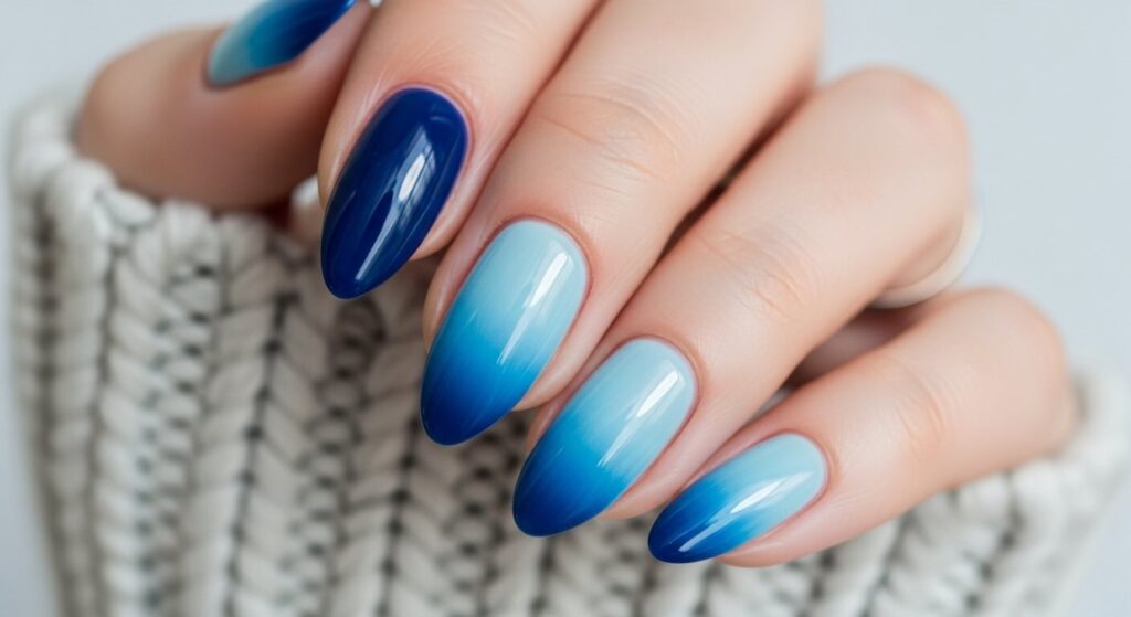 Dark Blue Nails