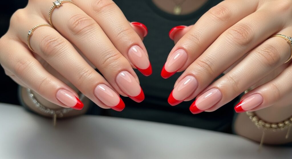 Red Acrylic Nails
