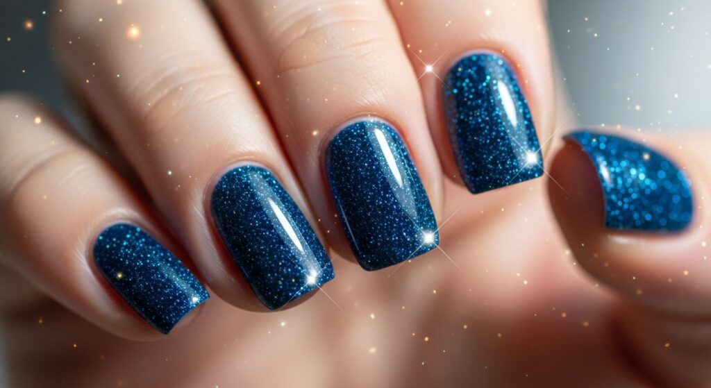 Dark Blue Nails