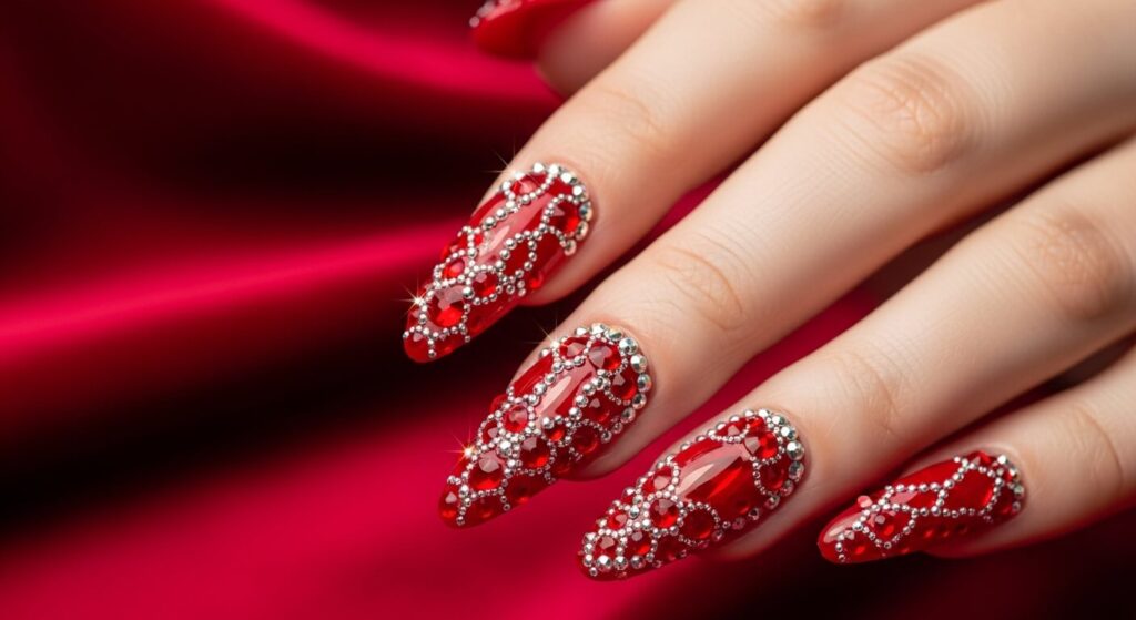 Red Acrylic Nails