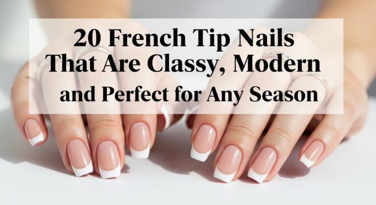 20 French Tip Nails
